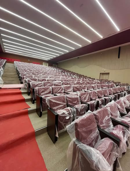 Auditorium seating inside the CHU Mohammed VI Dakhla