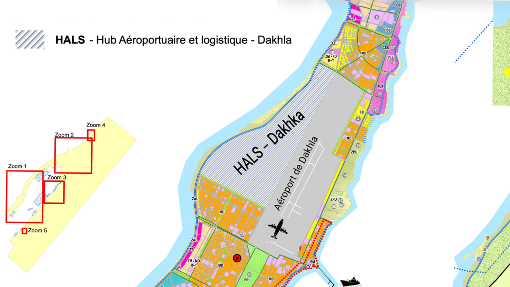 Plan de zonage et de développement de l'aéroport Dakhla Hub et de ses environs