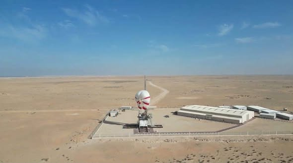 Vista aérea de las instalaciones de prueba de Airseas Seawing en Dakhla