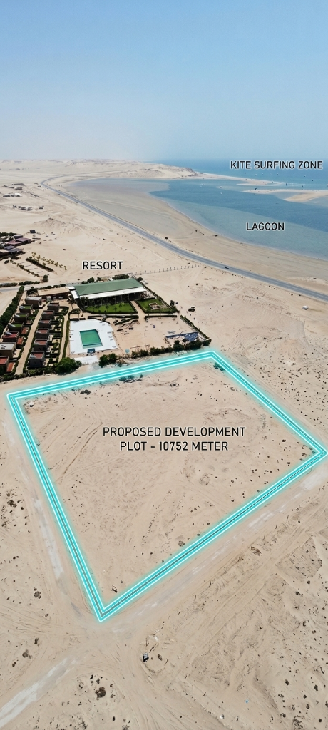 Parcela Comercial Frente a Laguna PK27 - Inmobiliaria de Lujo en Dajla